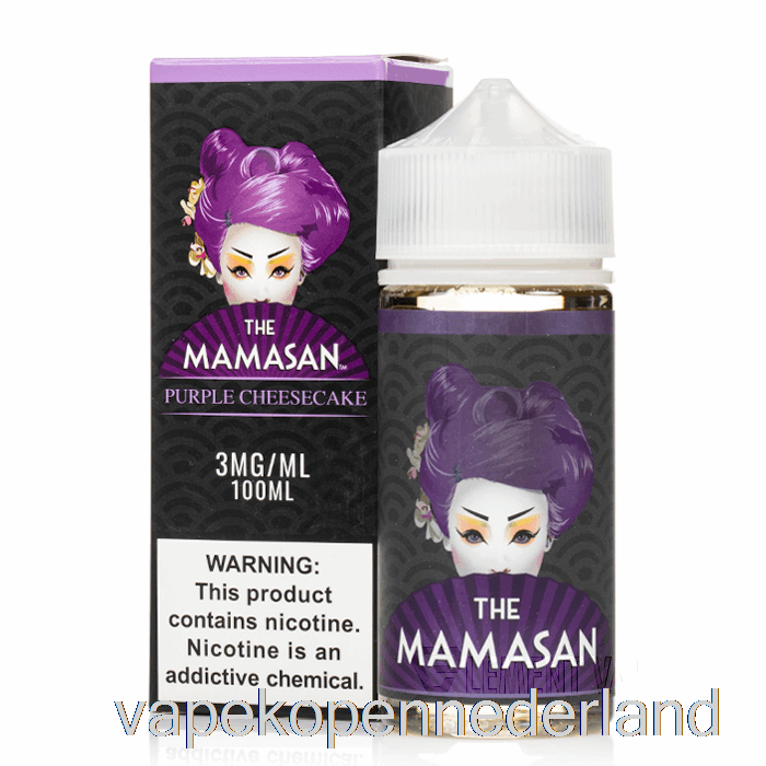 Elektronische Sigaret Vape Paarse Cheesecake - De Mamasan - 100 Ml 6 Mg